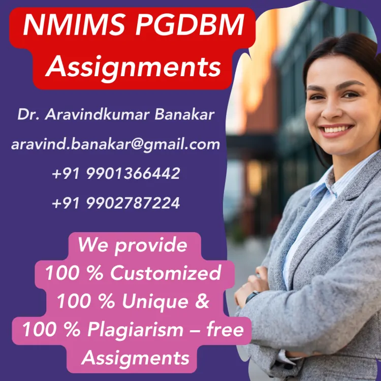 NMIMS academic support by Dr. Aravind Banakar