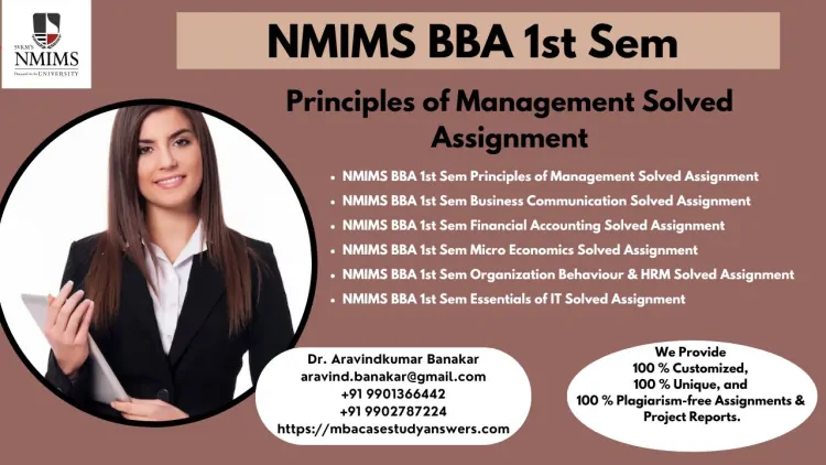 NMIMS University BBM Solved Assignments & Capstone Projects