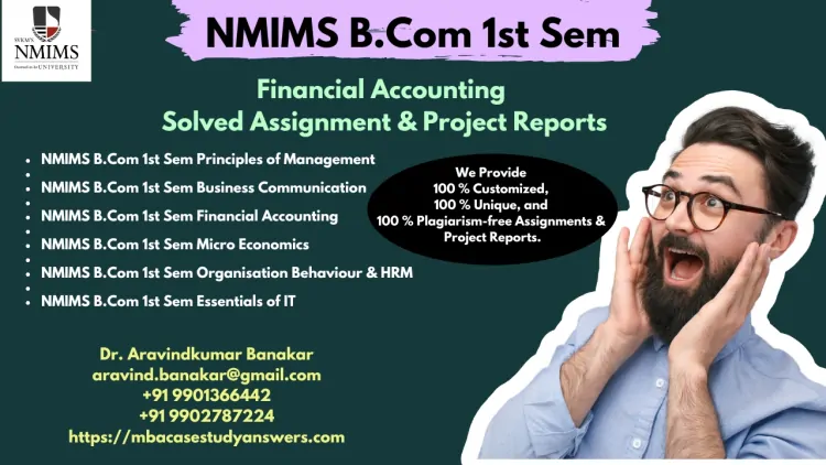 NMIMS University B.Com Solved Assignments & Capstone Projects