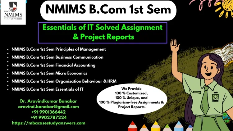 NMIMS University EMBA Solved Assignments & Capstone Projects