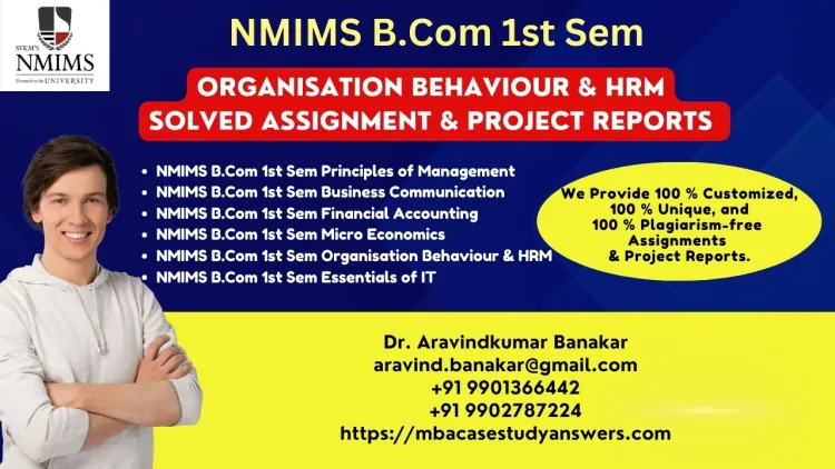 NMIMS Dec 2024 EMBA 1st Sem Solved Assignments