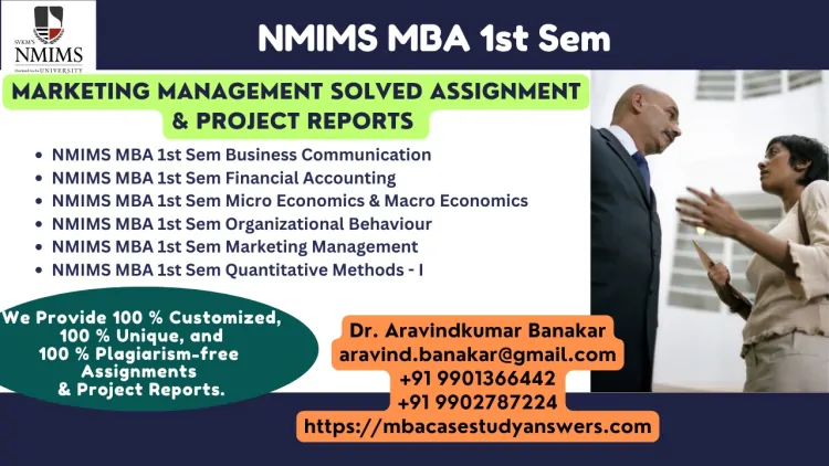 NMIMS Apr 2025 1st Sem Assignments