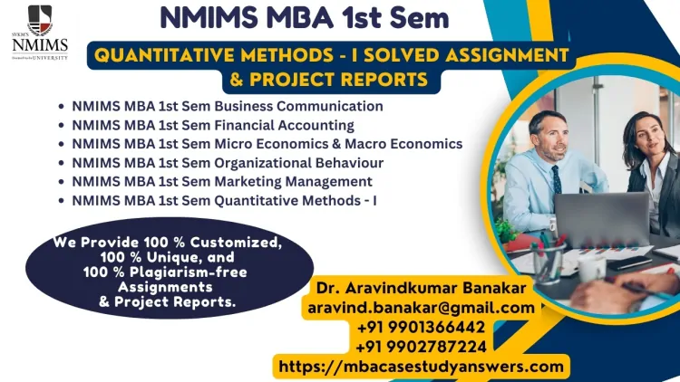 NMIMS Apr 2025 1st Sem Assignments