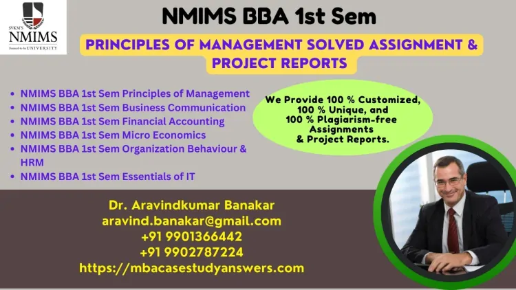 NMIMS Apr 2025 Customized Assignments