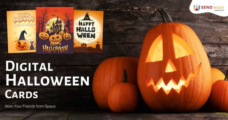 Digital Halloween Cards: Wish Your Friends from Space