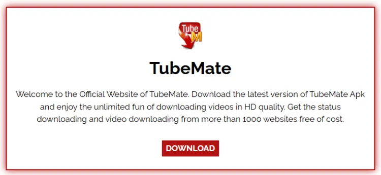 TubeMate - Youtube Downloader APP For Android | OFFICIAL